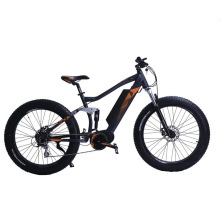 Bicicleta elétrica de alto desempenho 48V 500W Bafang MID motor bateria de lítio para pneus gordos